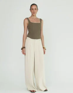 Eline Corset Top (Coffee)*CHARCOAL Hot