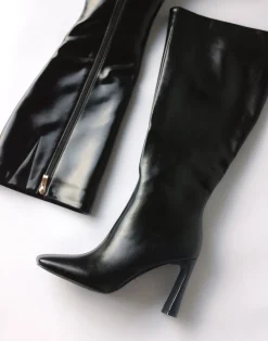 Elliana Boots (Black Shimmer) - By*Billini New