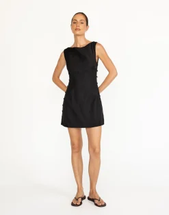 Elowen Mini Dress (Black)*CHARCOAL New