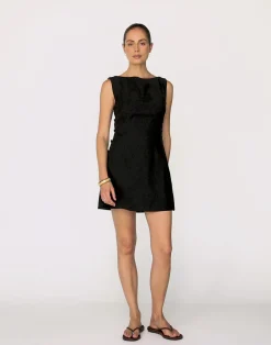 Elowen Mini Dress (Black)*CHARCOAL New
