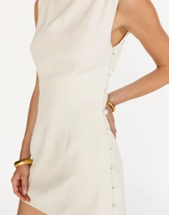Elowen Mini Dress (Oat)*CHARCOAL Discount