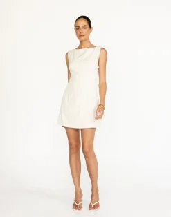 Elowen Mini Dress (Oat)*CHARCOAL Discount