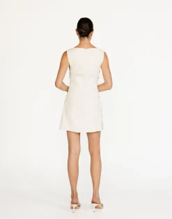 Elowen Mini Dress (Oat)*CHARCOAL Discount