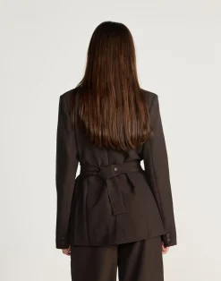 Elwood Blazer (Chocolate)*CHARCOAL CLOTHING Sale