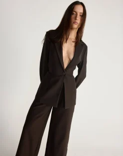 Elwood Blazer (Chocolate)*CHARCOAL CLOTHING Sale