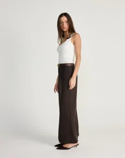 Elwood Maxi Skrt (Chocolate)*CHARCOAL CLOTHING Hot