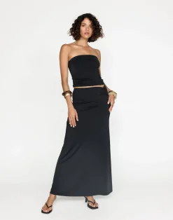 Emersen Maxi Skirt (Black)*CHARCOAL New