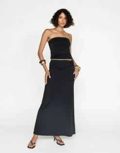 Emersen Maxi Skirt (Black)*CHARCOAL New