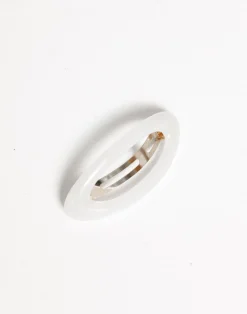 Emilia Hair Clip (White)*CHARCOAL Online