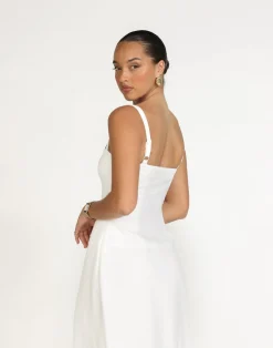 Erica Maxi Dress (White)*CHARCOAL Online