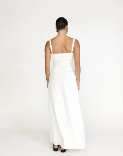 Erica Maxi Dress (White)*CHARCOAL Online
