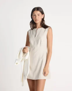 Everest Mini Dress (Beige)*CHARCOAL CLOTHING New
