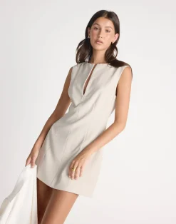 Everest Mini Dress (Beige)*CHARCOAL CLOTHING New