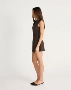 Everest Mini Dress (Chocolate)*CHARCOAL CLOTHING New