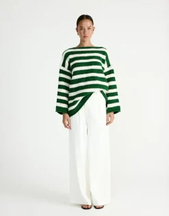 Everton Sweater (Green/Cream)*Q-Trend Discount