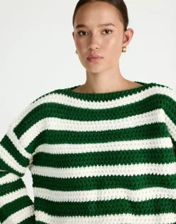 Everton Sweater (Green/Cream)*Q-Trend Discount