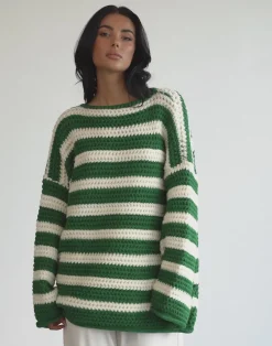 Everton Sweater (Green/Cream)*Q-Trend Discount