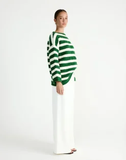 Everton Sweater (Green/Cream)*Q-Trend Discount