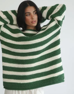 Everton Sweater (Green/Cream)*Q-Trend Discount