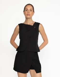 Farrah Top (Black)*CHARCOAL Best
