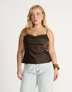 Fated Cami Top (Chocolate)*CHARCOAL New