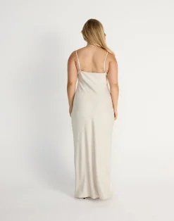 Fated Maxi Dress (Oat)*CHARCOAL Sale