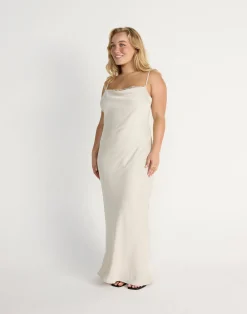 Fated Maxi Dress (Oat)*CHARCOAL Sale