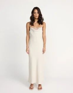 Fated Maxi Dress (Oat)*CHARCOAL Sale