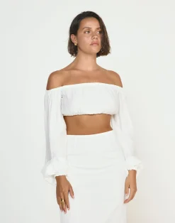 Fiesta Top (White)*CHARCOAL CLOTHING New