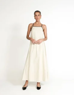 Fiona Maxi Dress (Beige)*CHARCOAL Hot