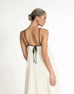 Fiona Maxi Dress (Beige)*CHARCOAL Hot