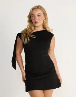 Fletcher Mini Dress (Black)*CHARCOAL CLOTHING New