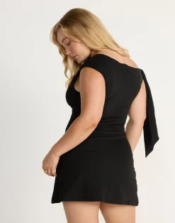 Fletcher Mini Dress (Black)*CHARCOAL CLOTHING New
