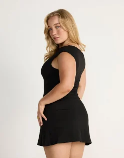 Fletcher Mini Dress (Black)*CHARCOAL CLOTHING New