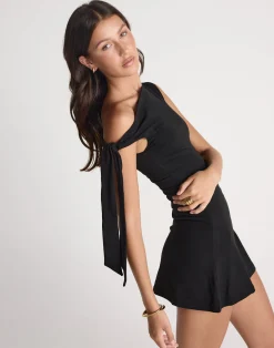 Fletcher Mini Dress (Black)*CHARCOAL CLOTHING New