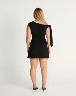 Fletcher Mini Dress (Black)*CHARCOAL CLOTHING New