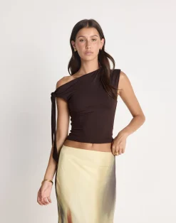 Fletcher Top (Chocolate)*CHARCOAL CLOTHING Clearance