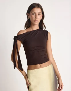 Fletcher Top (Chocolate)*CHARCOAL CLOTHING Clearance
