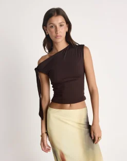 Fletcher Top (Chocolate)*CHARCOAL CLOTHING Clearance
