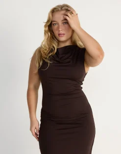 Florrie Maxi Dress (Chocolate)*CHARCOAL CLOTHING Hot