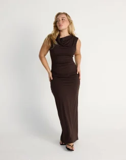 Florrie Maxi Dress (Chocolate)*CHARCOAL CLOTHING Hot