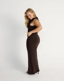 Florrie Maxi Dress (Chocolate)*CHARCOAL CLOTHING Hot