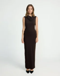 Florrie Maxi Dress (Chocolate)*CHARCOAL CLOTHING Hot