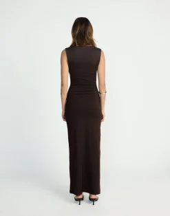 Florrie Maxi Dress (Chocolate)*CHARCOAL CLOTHING Hot