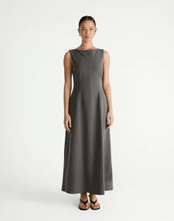 Flux Maxi Dress (Grey)*CHARCOAL Hot