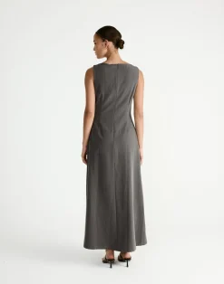 Flux Maxi Dress (Grey)*CHARCOAL Hot