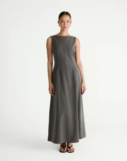 Flux Maxi Dress (Grey)*CHARCOAL Hot