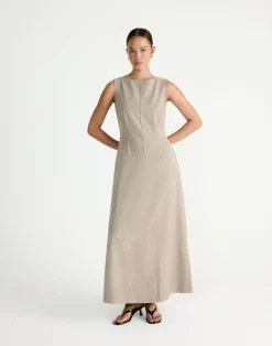 Flux Maxi Dress (Pebble)*CHARCOAL Hot