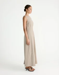 Flux Maxi Dress (Pebble)*CHARCOAL Hot