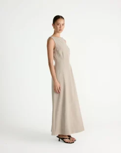 Flux Maxi Dress (Pebble)*CHARCOAL Hot
